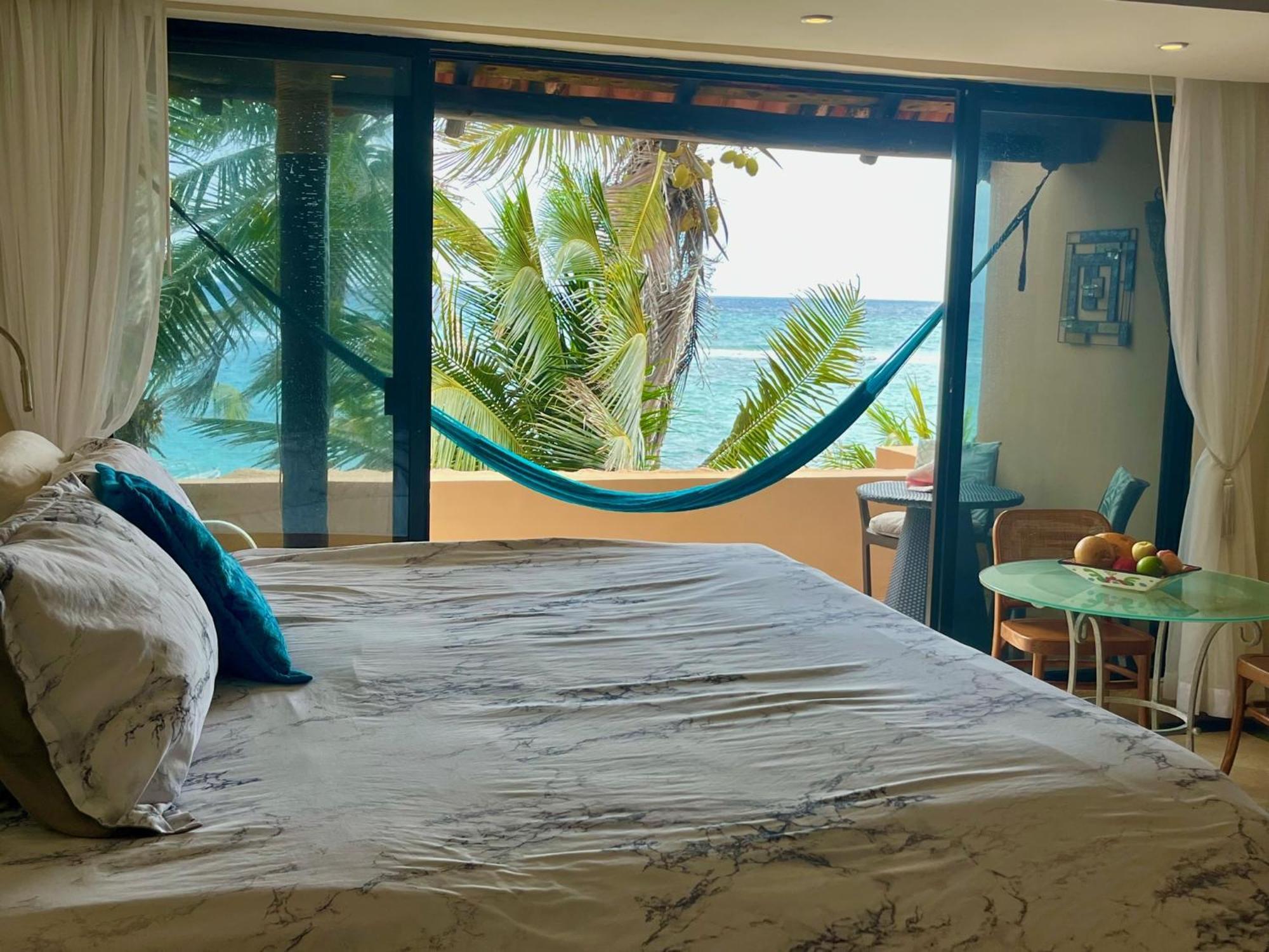 Beachfront Hammock Heaven Akumal Extérieur photo